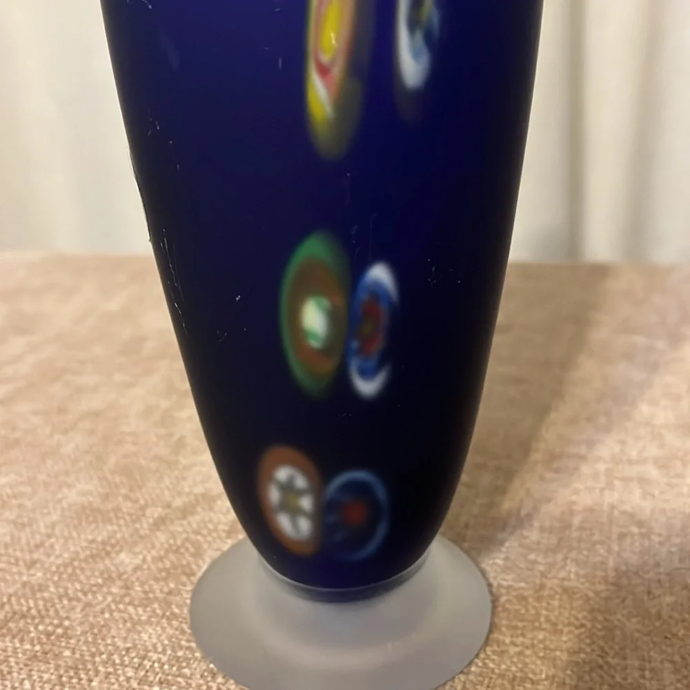 Maestri Di Murano Vetro Eseguito Art Glass 12”HDecanter